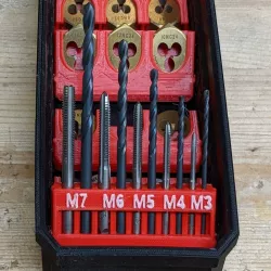 Drill and Tap Holder for Milwaukee Packout Bins