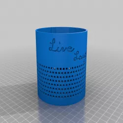 Echo Dot Holder 2nd Generation - Live, Laugh, Love Design
