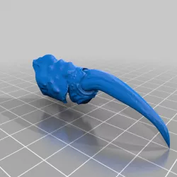 Elongated functional finger claws