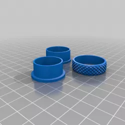 Fidget spin ring 12.5 (medium thick knurled3)