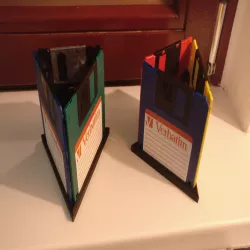 Floppy Disk Desktop Pen / Writing Equipment Holder / Organiser