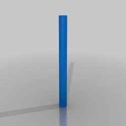 fluted aluminium pole