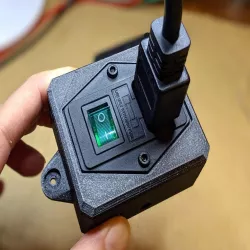 Fused C14 switch box (green)