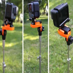 GoPro holder adapter for fishing bankstick