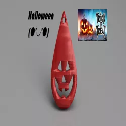 Halloween earrings: 'scaryface v2'