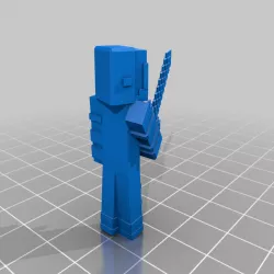 Halloween Minecraft Swordsman