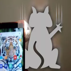 Halloween sign projector for smartphone.
