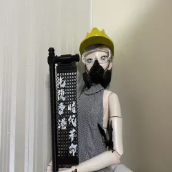 Hong Kong Protester Gear Set for 1/3 BJD