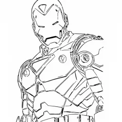 Iron Man stencil 4