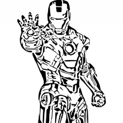 Iron Man stencil 5