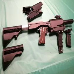 Jokers JTW HCC-2A 1911 Hi-Capa carbine -> 4.5mm steel BB CO2 version with silencer