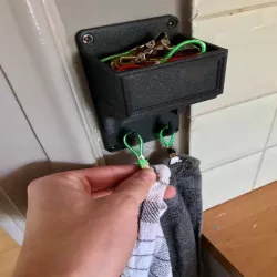 Kitchen towel hook
