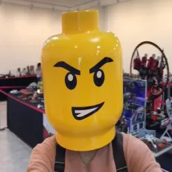 Life-Size LEGO Head/Helmet, for LEGO Cosplay