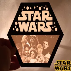 Logo STAR WARS lithophane