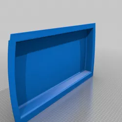 Long enclosure for electric skateboard (curved deck)