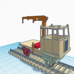 MUV69 (1:120) TT train with crane