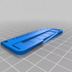 My Customized Filament Swatch (iron red pla)