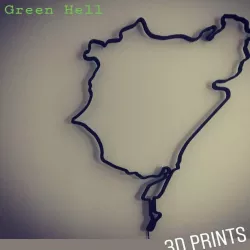 Nurburgring circuit for wall (BIG) with LED