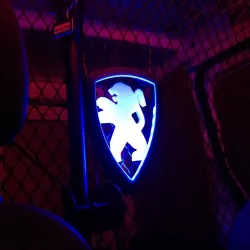 Peugeot Van logo led in cab decoration