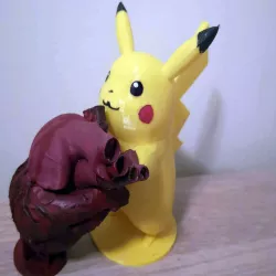 Pikachu Holds Bleeding Heart