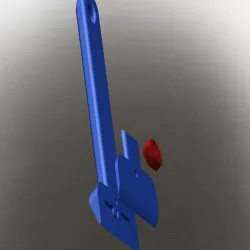 Scrapper for stanley cutter blade (spatule porte lame)