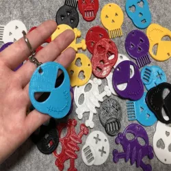 Skull Key Chain with Tinkercad for Halloween