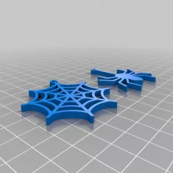 Spider and Web Earrings
