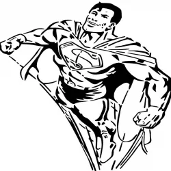 Superman stencil 2