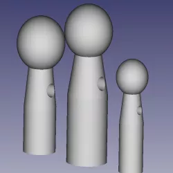 Umbrella rib tip factory - parameterized rib tips