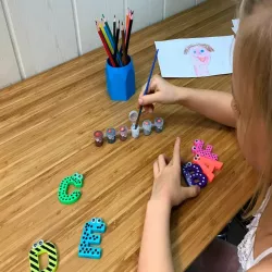 Alphabet for children. A B C D E