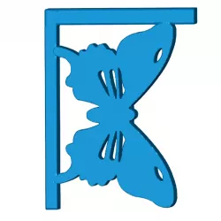 Butterfly Shelf Bracket (Nuclear Tape Mount)