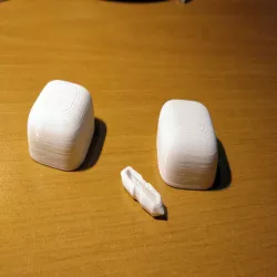Cutted Superellipsoid with a snap pin