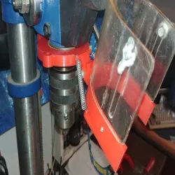 Drill safety cover mount