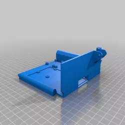 Ender 3 electronics case with 40mm Fan, additional Buck Converter Mounts and Cable Chain Mount
