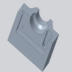 Extended Flsun QQ-S motor boot for extra rigidity