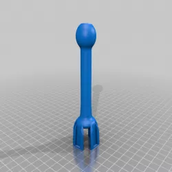 Extended length webcam mount links for flexible camera mount (Creality CR-10S Pro)