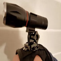 Flashlight adapter on GoPro stands