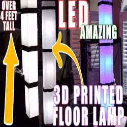 FLOOR LAMP | LED Lighted | Smart ALEXA - Google Light