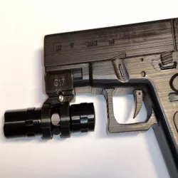 Glock 17 19 flashlight holder 17.5mm E520