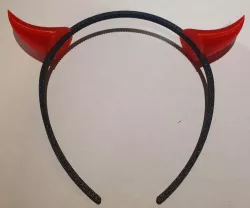 Hair band with devil horns