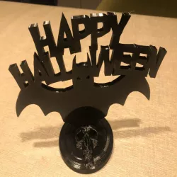 Halloween Bat with Skull base
