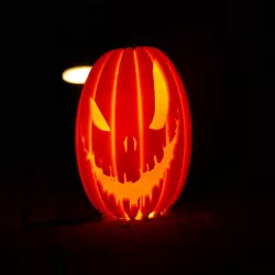 Halloween pumpkin lithophane