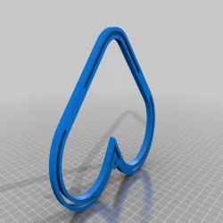 Heart Glow Stick Holder, Glow Necklace (3/16 x 20") -request-