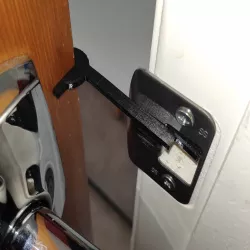 Hold a door open