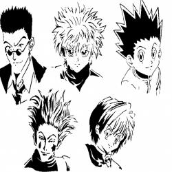 hunter x hunter stencil 3d models 【 STLFinder