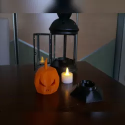 IKEA lantern stand for Low Poly pumpkin