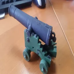 Italian 8pdr L14 naval bronce cannon c1805