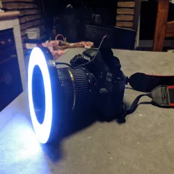 LED Flash Ring diffuser for macro photography - Reflex Canon EOS - 67mm diameter