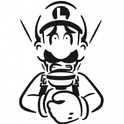 Luigi stencil 2