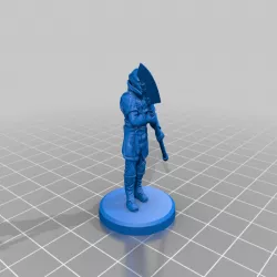 Male Fighter with Glave